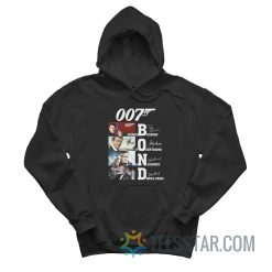 007 Bond Pierce Brosnan Roger Moore Sean Connery Daniel Crieg Hoodie