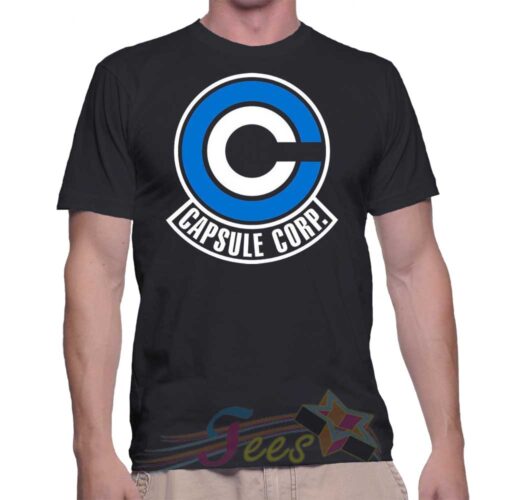 Cheap Capsule Corporation Logo Graphic Tees On Sale