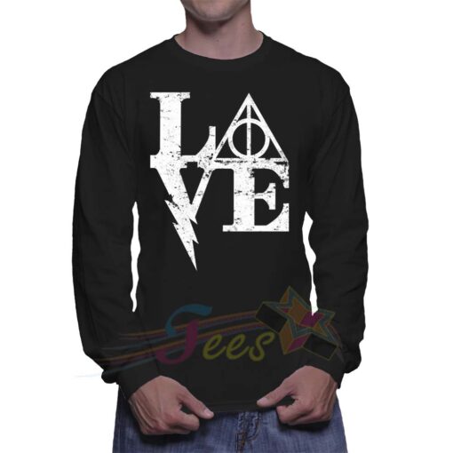 Cheap Love Harry Potter Movie Logo Sweatshirt
