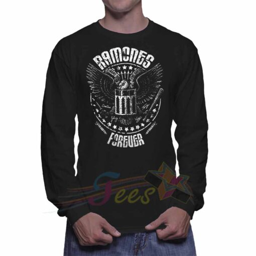 Cheap Ramones Forever Band Logo Sweatshirt