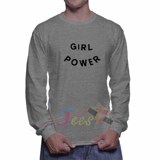 Cheap Graphic Girl Power Sweatshirt
