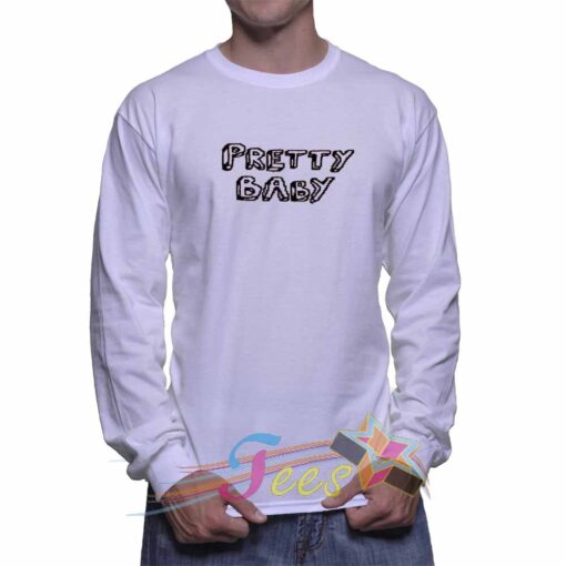 Cheap Graphic Pretty Baby Sweatshirt