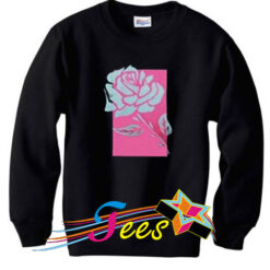 Cheap Graphic Pink Box Rose Sweatshirt