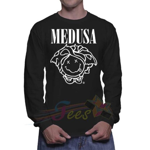 Cheap Graphic Medusa Nirvana Emoction Sweatshirt