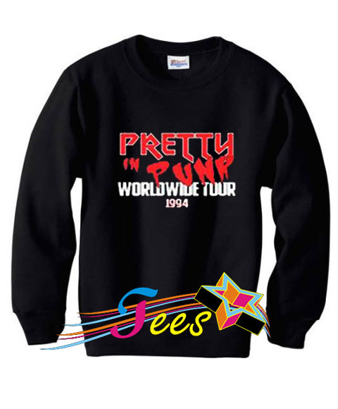 Cheap Graphic Pretty In Punk Worldwide Tour 1994 Club Sweatshirt