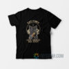 Eat Pussy Chug Whiskey Hail Satan Black Cat Satan T-Shirt