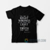Ida b wells the way to right wrongs is to turn the light t shirts