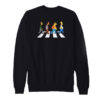 The Simpsons Abbey Road Black Sweatshirt