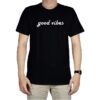 Good Vibes Cool Lettering Design T-Shirt