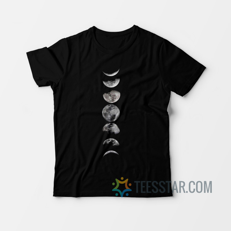 Moon Phases Cycle Graphic T-Shirt