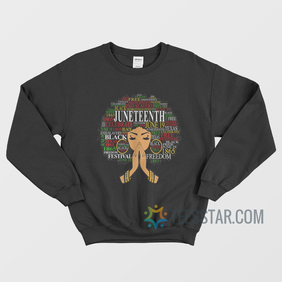 Black Women Youth Sweatshirt Melanin Juneteenth Black History TS10