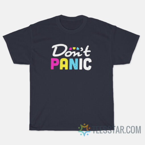 Pansexual Pride Don't Panic T-Shirt
