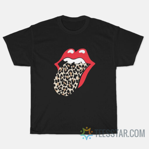 Cheetah Print Rolling Stones T-Shirts