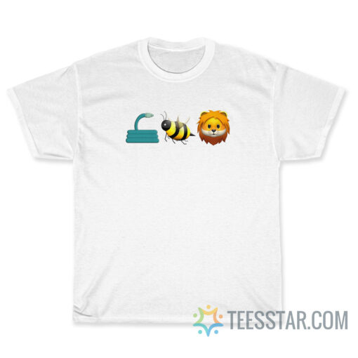 Hose Bee Lion Emoji T-Shirt