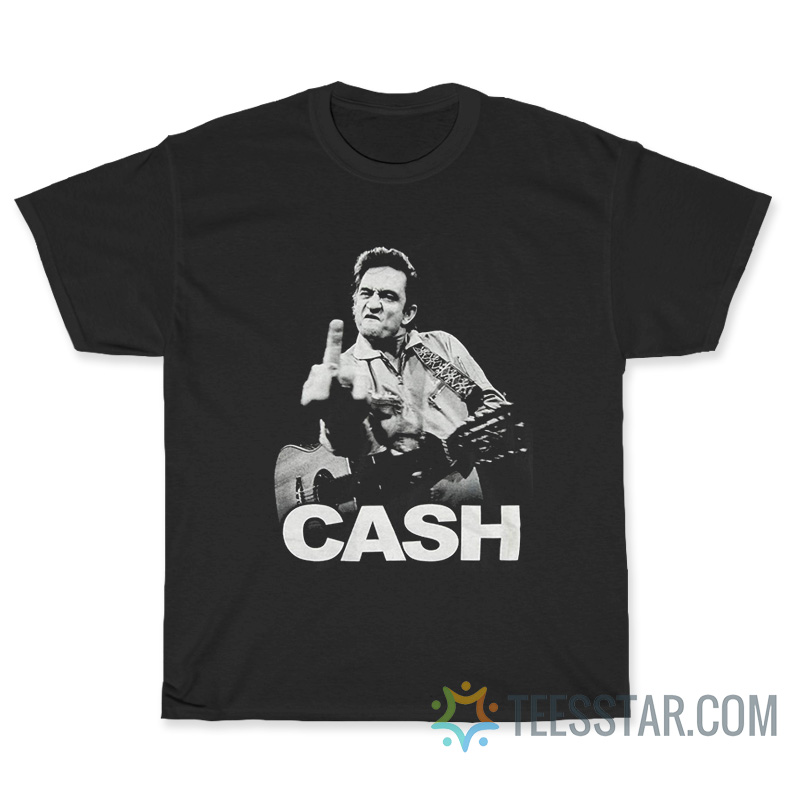 Johnny Cash Middle Finger T-Shirt