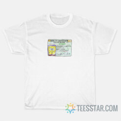 Spongebob Driver's License T-Shirt