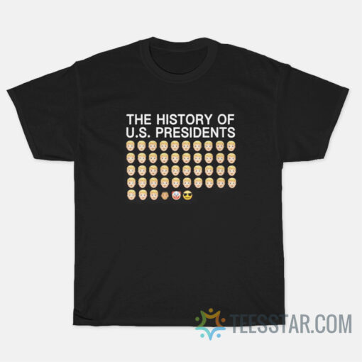 The History Of US President Emoticon T-Shirt
