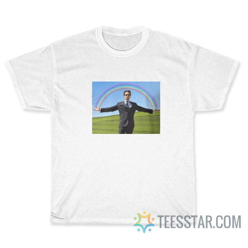 Robert Downey Jr Rainbow Meme T-Shirt