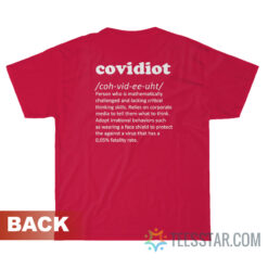 Funny Covidiot Definition T-Shirt