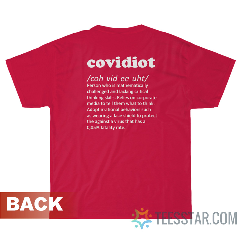 Funny Covidiot Definition T-Shirt