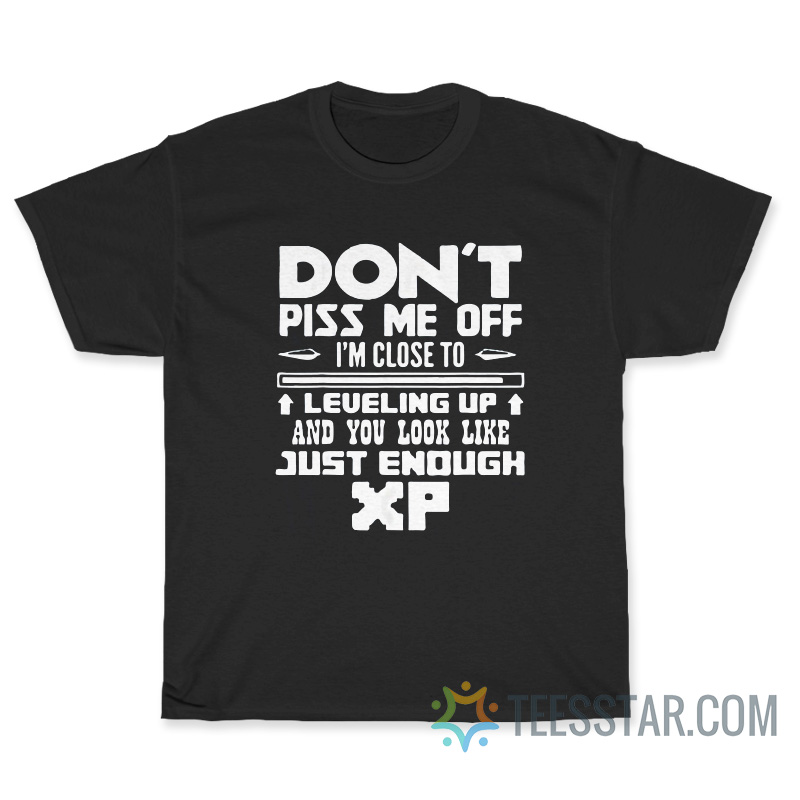 Don't Piss Me Off I'm Close To Leveling Up T-Shirt
