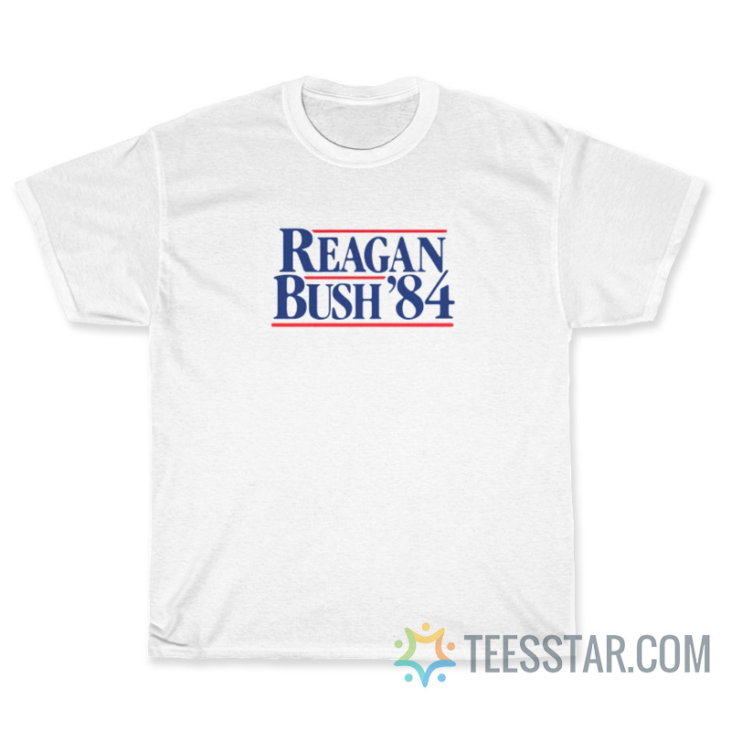 Vintage 80s Stranger Things Reagan Bush 84 T-Shirt