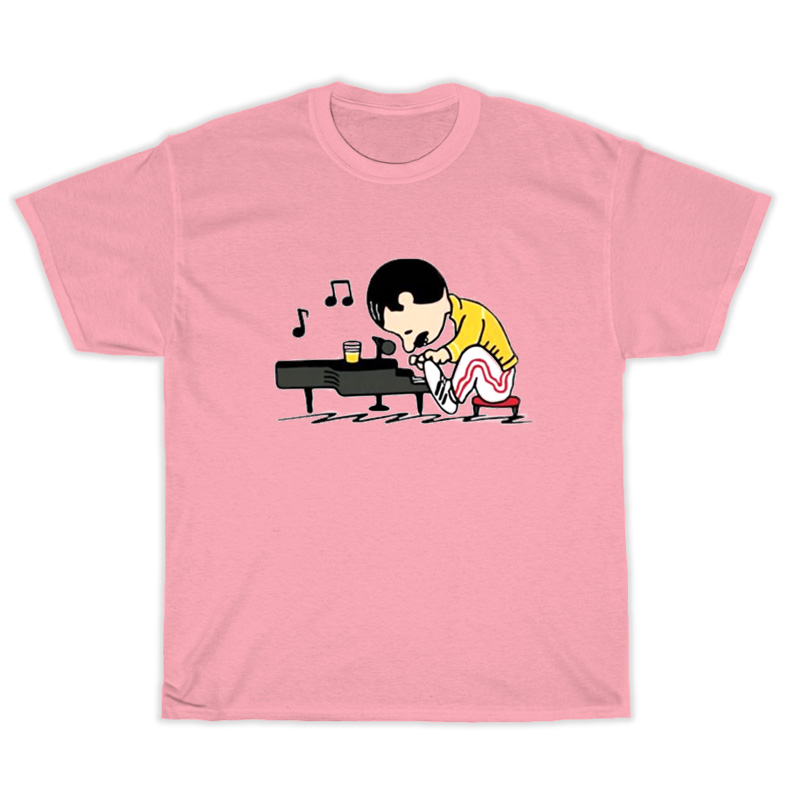 Freddie Mercury Charlie Brown Plays Piano T-Shirt