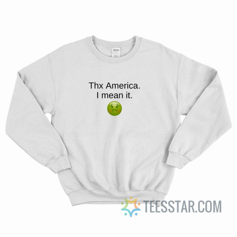 Thx America I Mean It Kim Namjoon Sweatshirt