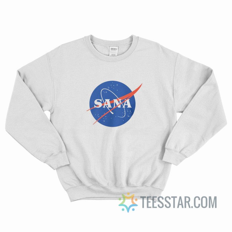 Twice Sana Nasa Logo Parody Sweatshirt