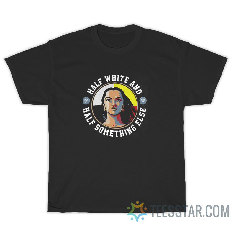 Half White Half Something Else T-Shirt For Sale