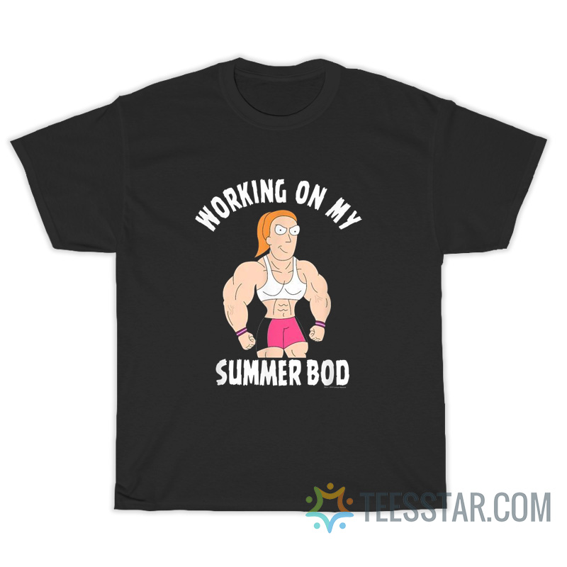Rick And Morty Working On My Summer Bod T-Shirt
