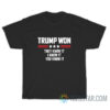 Funny Trump Won They Know It I Know It You Know It T-Shirt