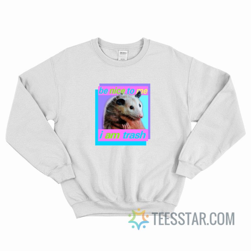 Be Nice To Me I Am Trash Sweatshirt