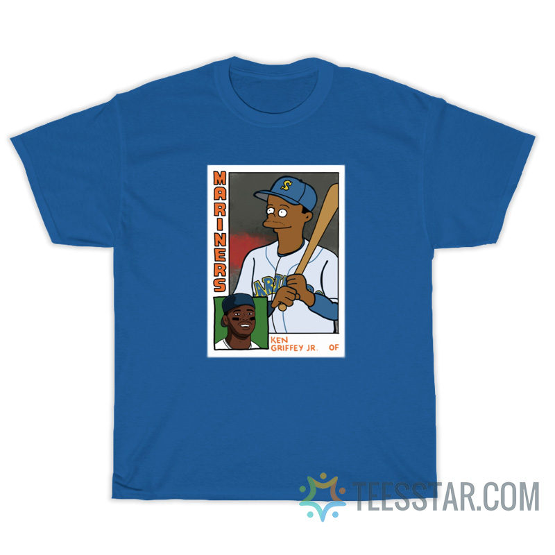 Brandon Walker Simpsons Mariners Ken Griffey JR Card T-Shirt