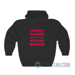 Nobody Cares About Your Stupid Boner Hoodie
