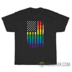 American Grunge Pride Flag T-Shirt