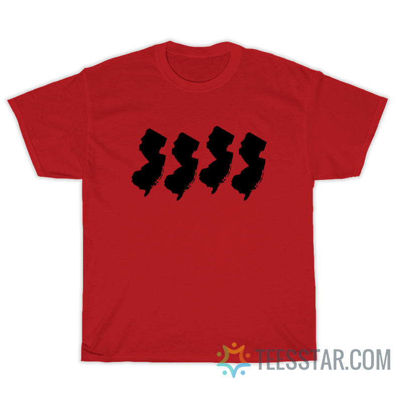 New Jersey Garden State Map T-Shirt