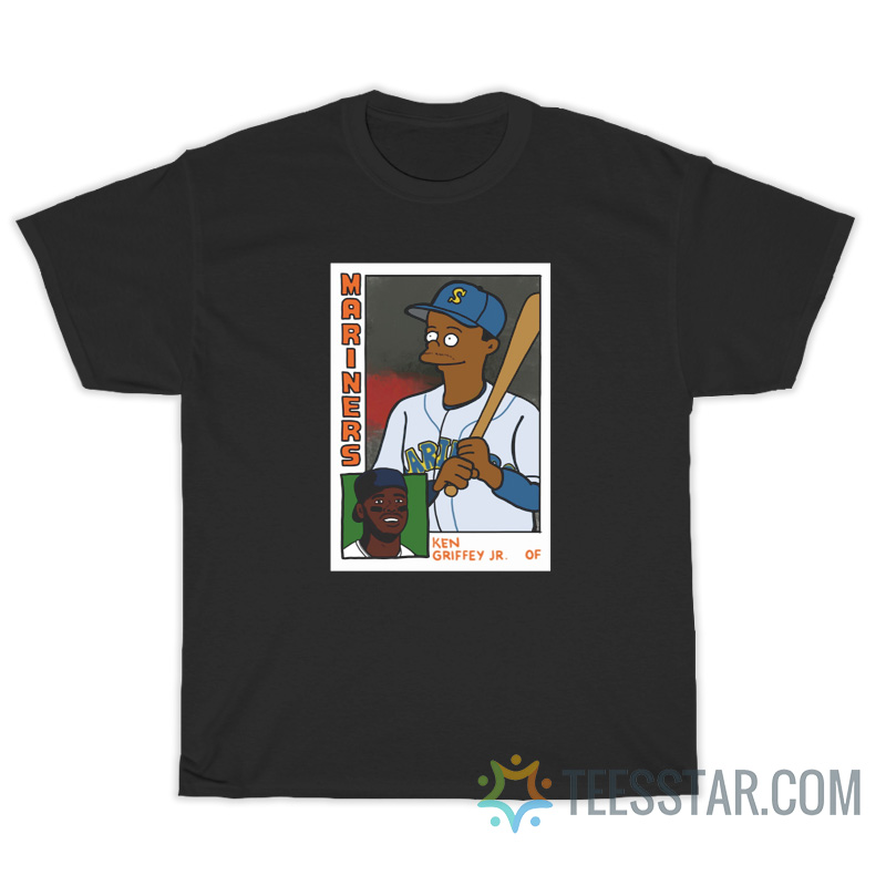 Brandon Walker Simpsons Mariners Ken Griffey JR Card T-Shirt