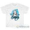 Britney Spears Blue Airbrush Butterfly T-Shirt