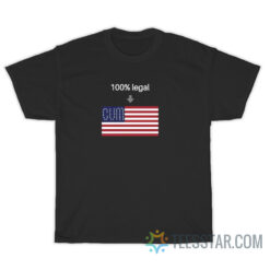 100% Legal Cum America Flag T-Shirt