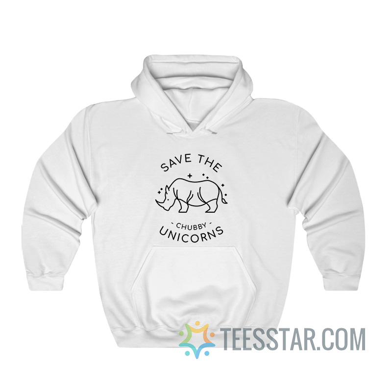 Save The Chubby Unicorn Vegan Hoodie