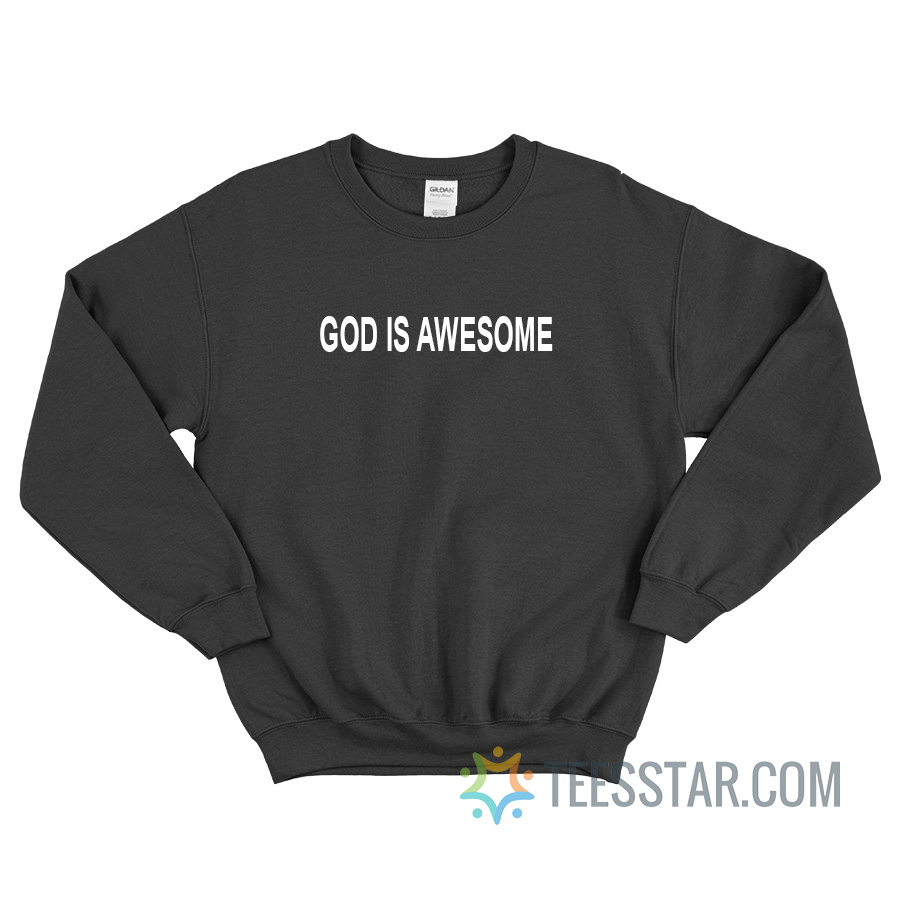 Anthony Rapp’s God Is Awesome Sweatshirt