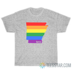 Love Pride Arkansas Maps T-Shirt