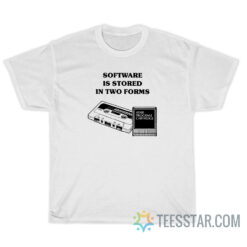 Software Is Stored In Two Forms Atari Program Cartridge T-Shirt