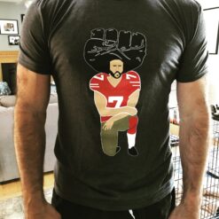Colin Kaepernick Knee Fighting Hair T-Shirt