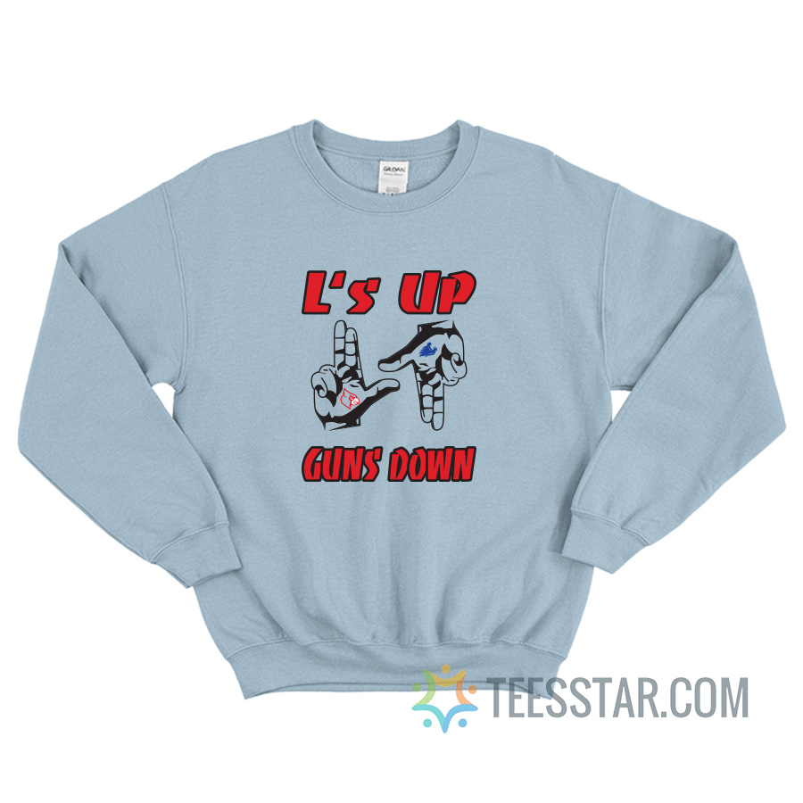 L’s Up Guns Down Louisville Vs Kentucky Sweatshirt