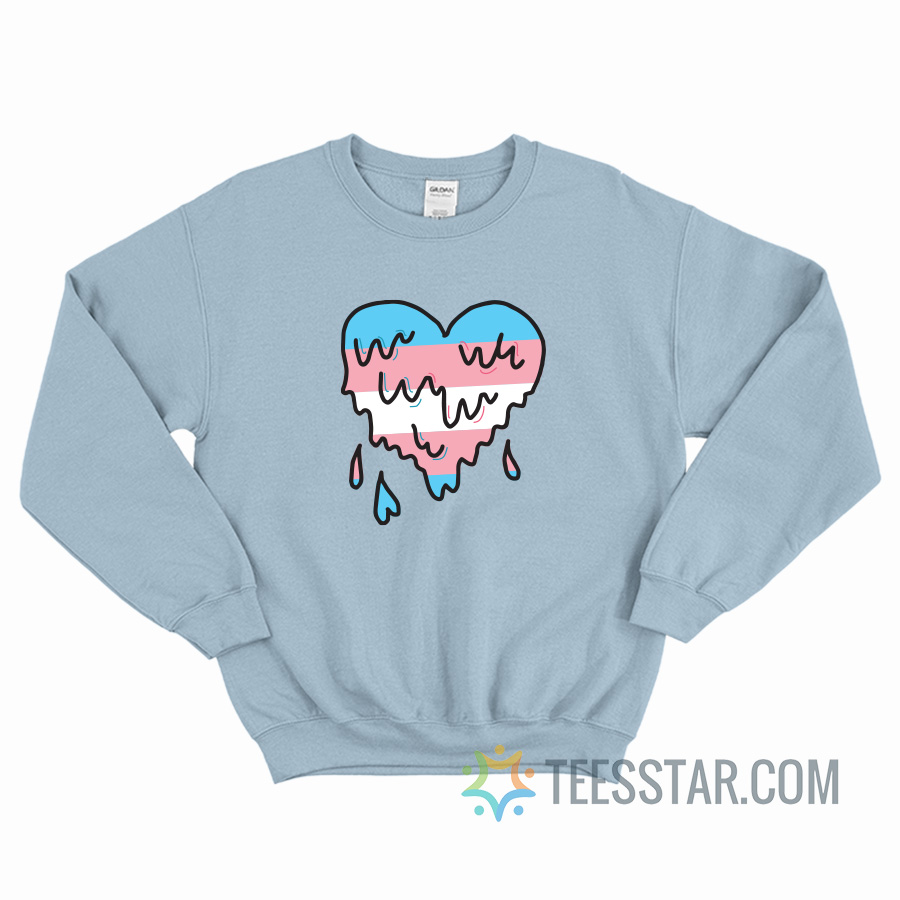Melted Love Trans Color Sweatshirt For Unisex