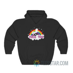 Unicorn Fuck You Rainbow Hoodie