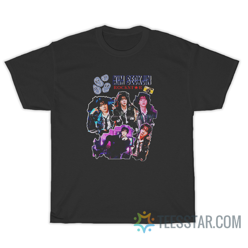 BTS Kim Seokjin Rockstar T-Shirt For Unisex