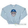 Los Bravos Sugar Skull With Hat Sweatshirt